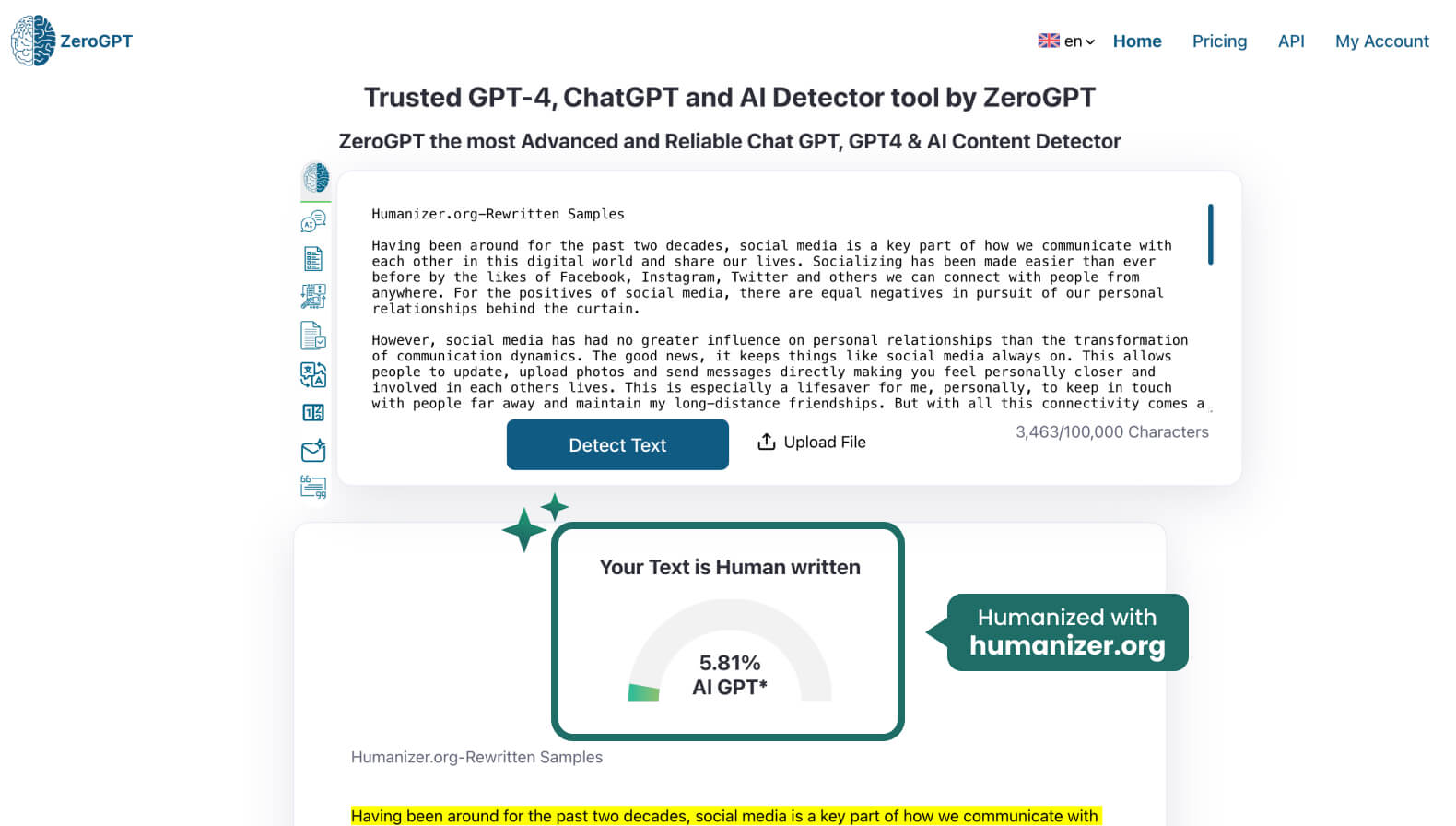 Effective AI Humanizer Against Any AI Detector